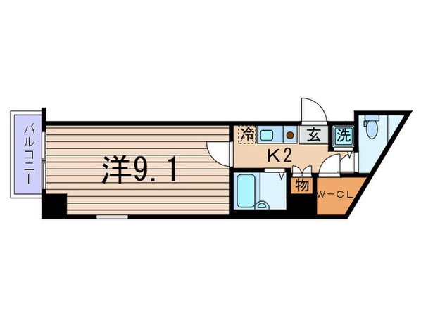 ﾘｸﾚｲｼｱ西麻布Ⅰ番館（1103）の物件間取画像